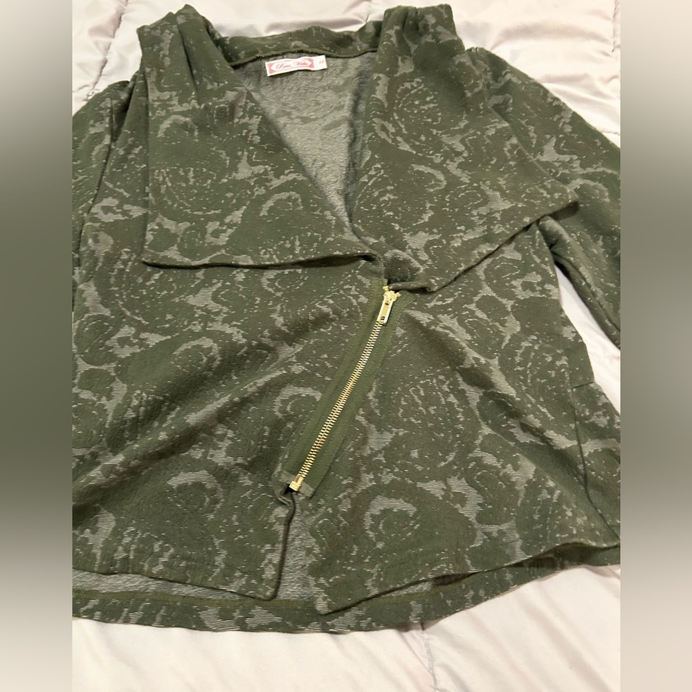 Pura Vida Olive Textured Jacket